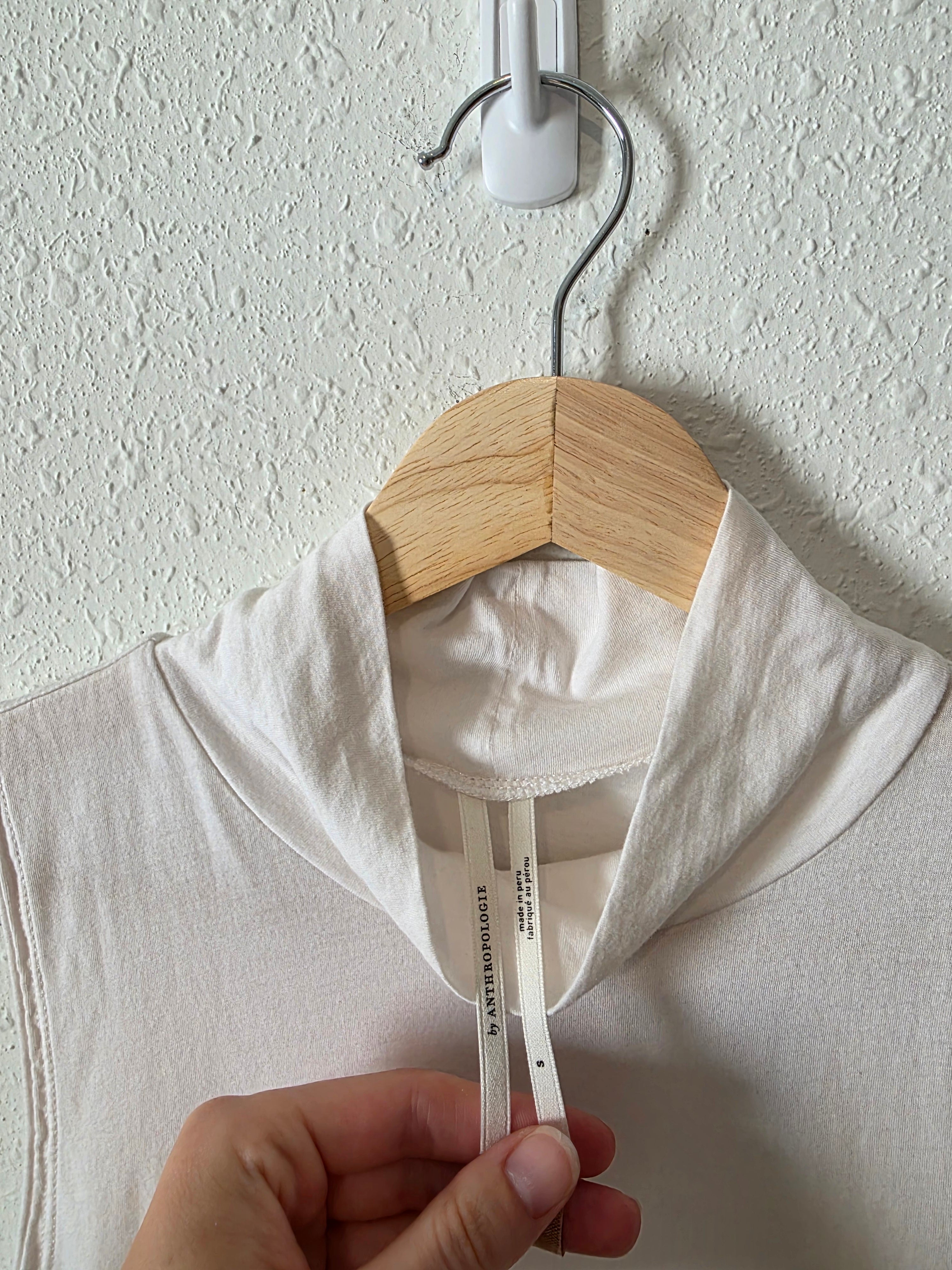 Anthropologie Mockneck Cotton Tank (S)