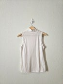 Anthropologie Mockneck Cotton Tank (S)