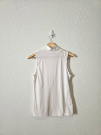 Anthropologie Mockneck Cotton Tank (S)
