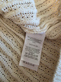 Cotton Linen Collared Knit Tank (XL)