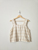 Madewell Gingham Linen Blend Tank (6)