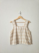 Madewell Gingham Linen Blend Tank (6)