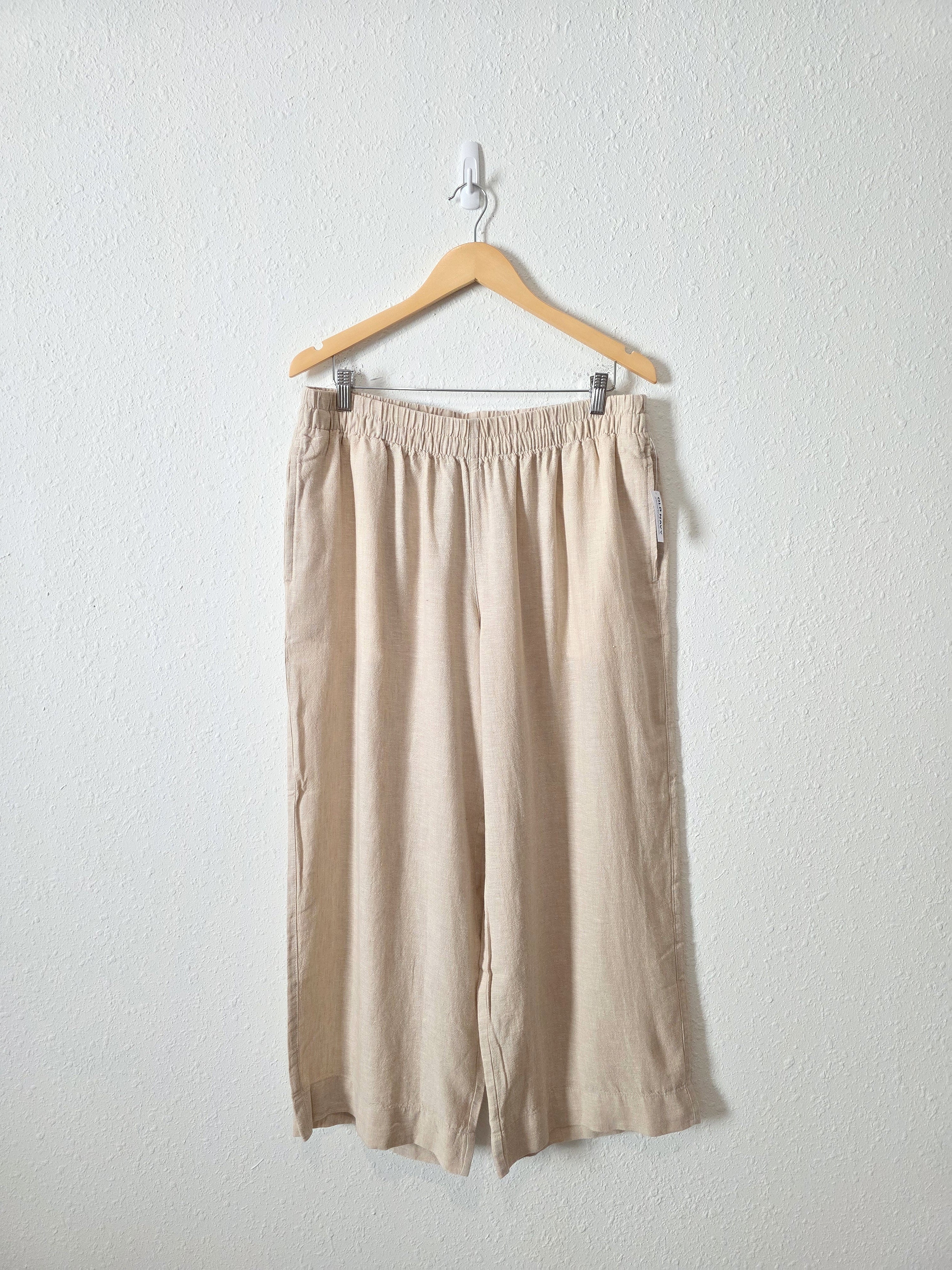 NEW Wide Leg Linen Blend Pants (LP)