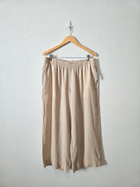 NEW Wide Leg Linen Blend Pants (LP)