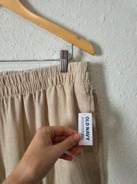 NEW Wide Leg Linen Blend Pants (LP)