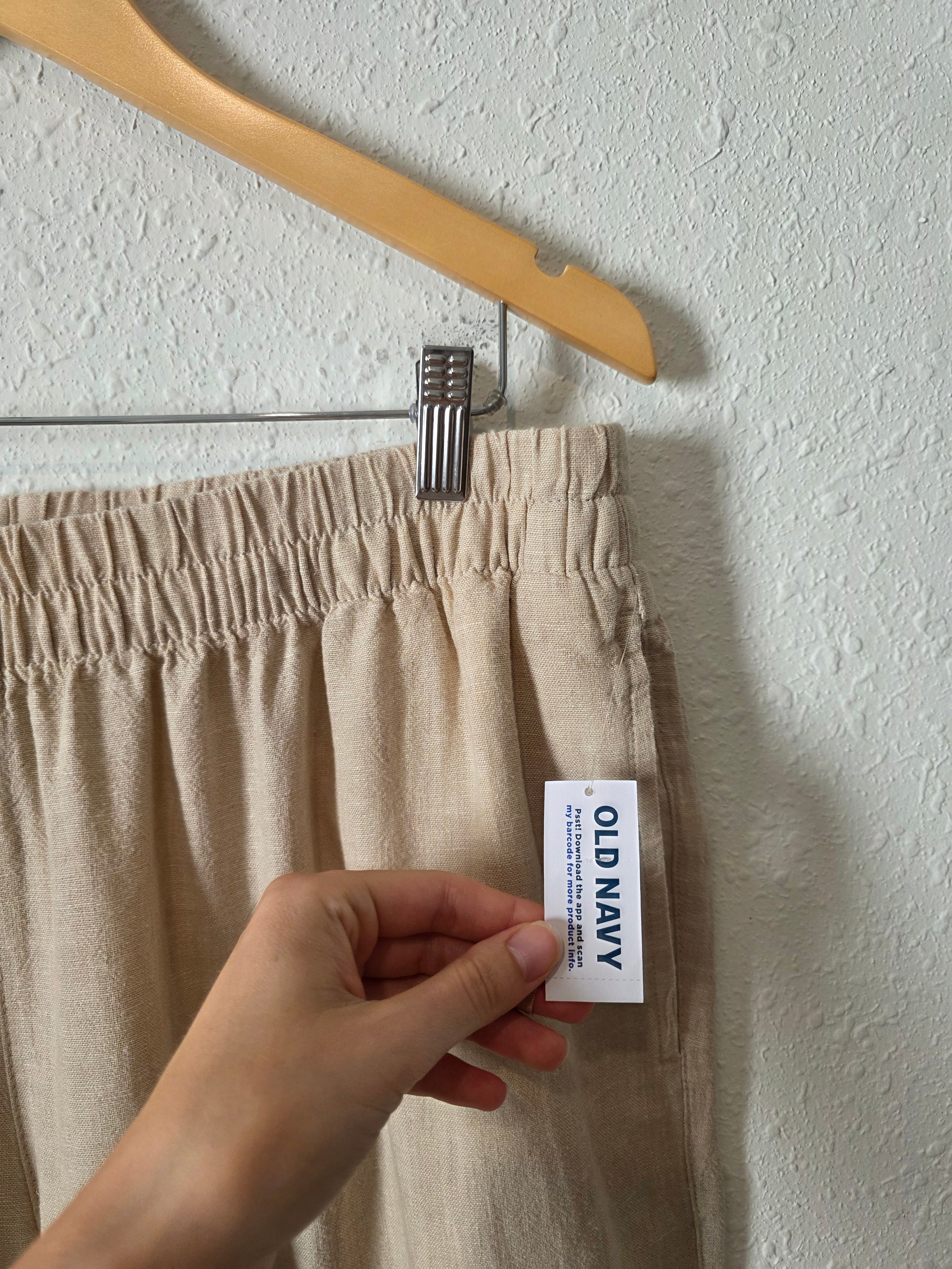 NEW Wide Leg Linen Blend Pants (LP)