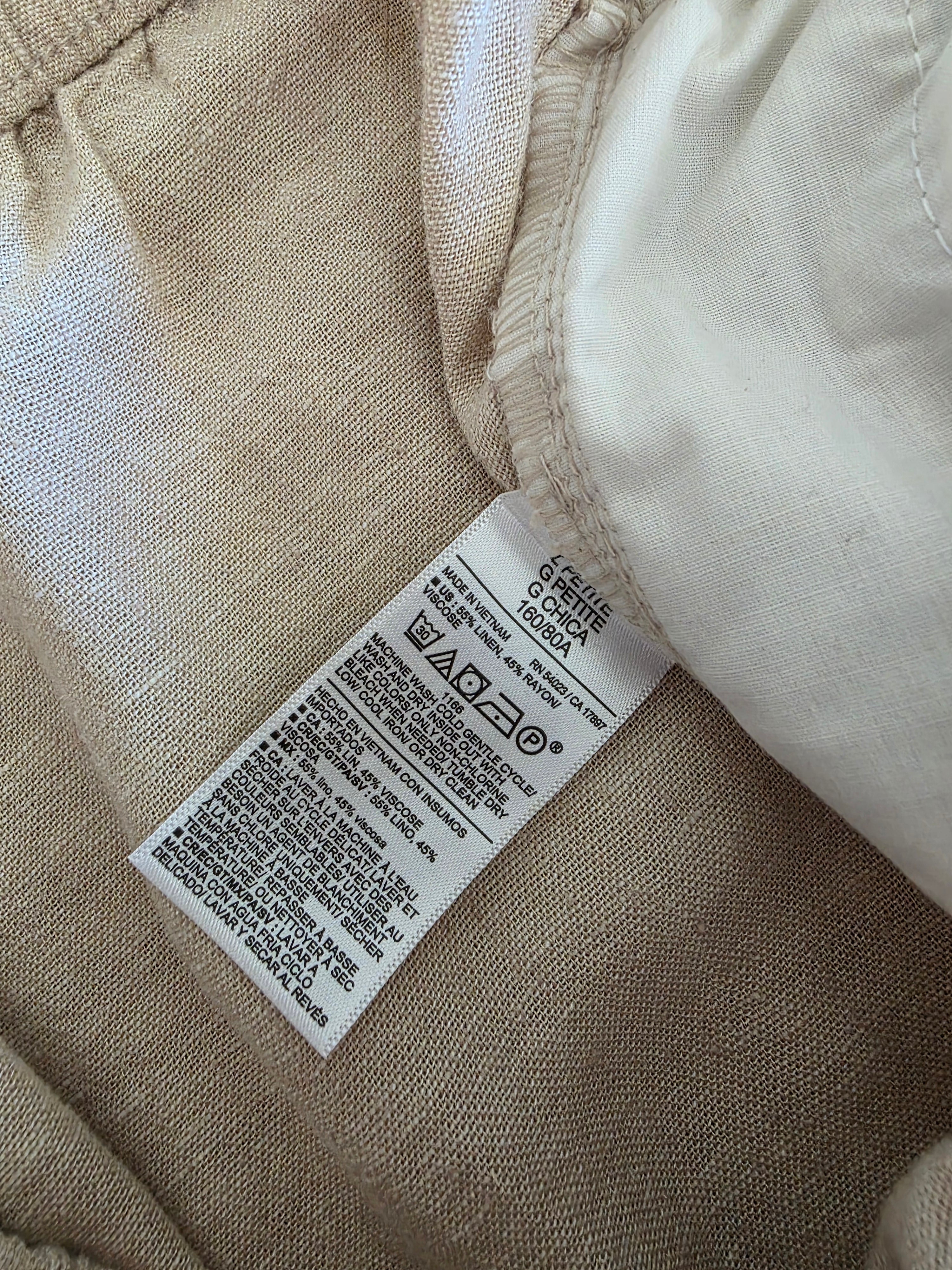 NEW Wide Leg Linen Blend Pants (LP)