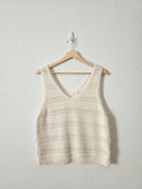Gap Crochet Cotton Tank (L)