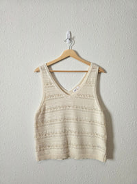 Gap Crochet Cotton Tank (L)