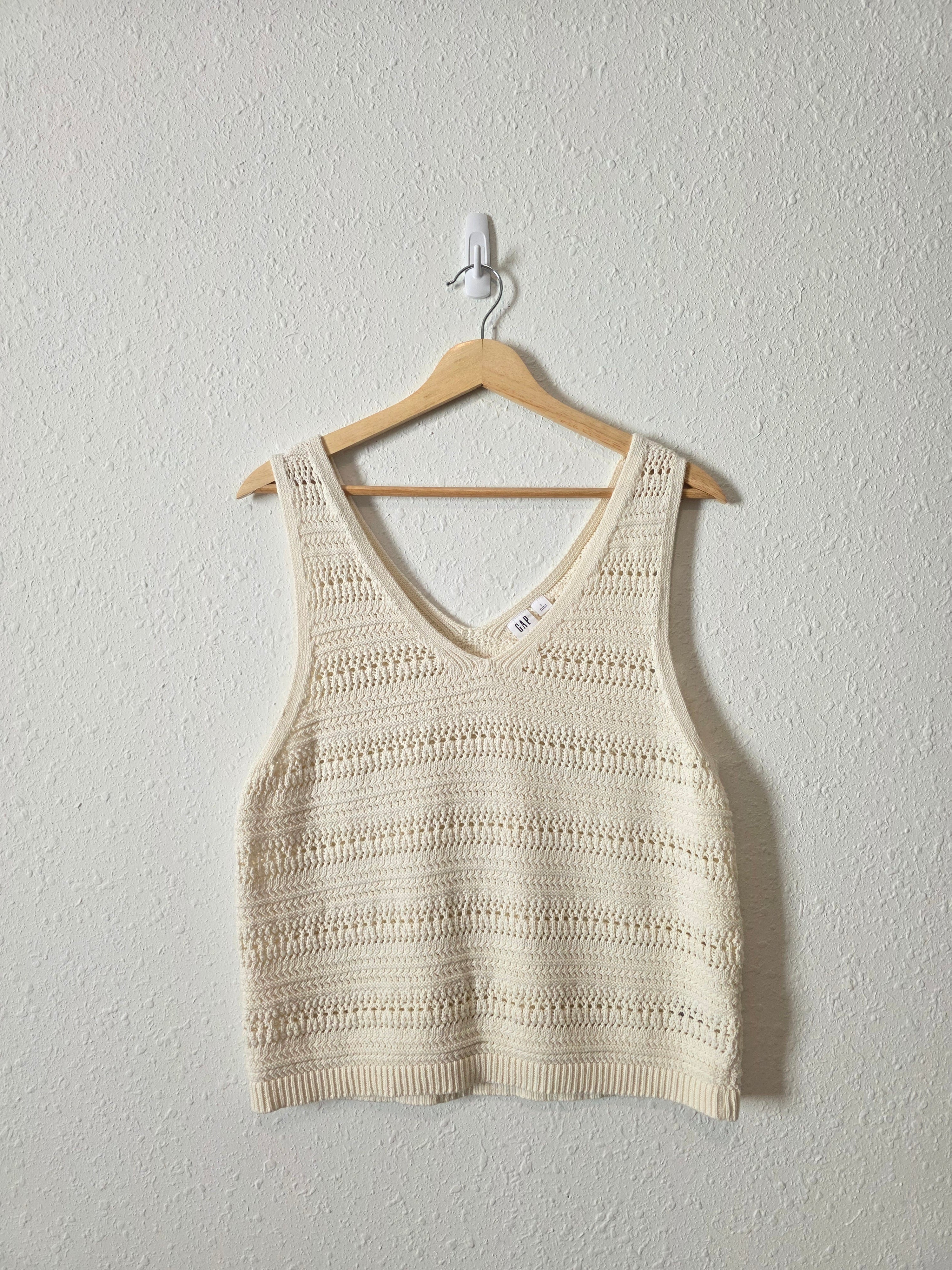 Gap Crochet Cotton Tank (L)