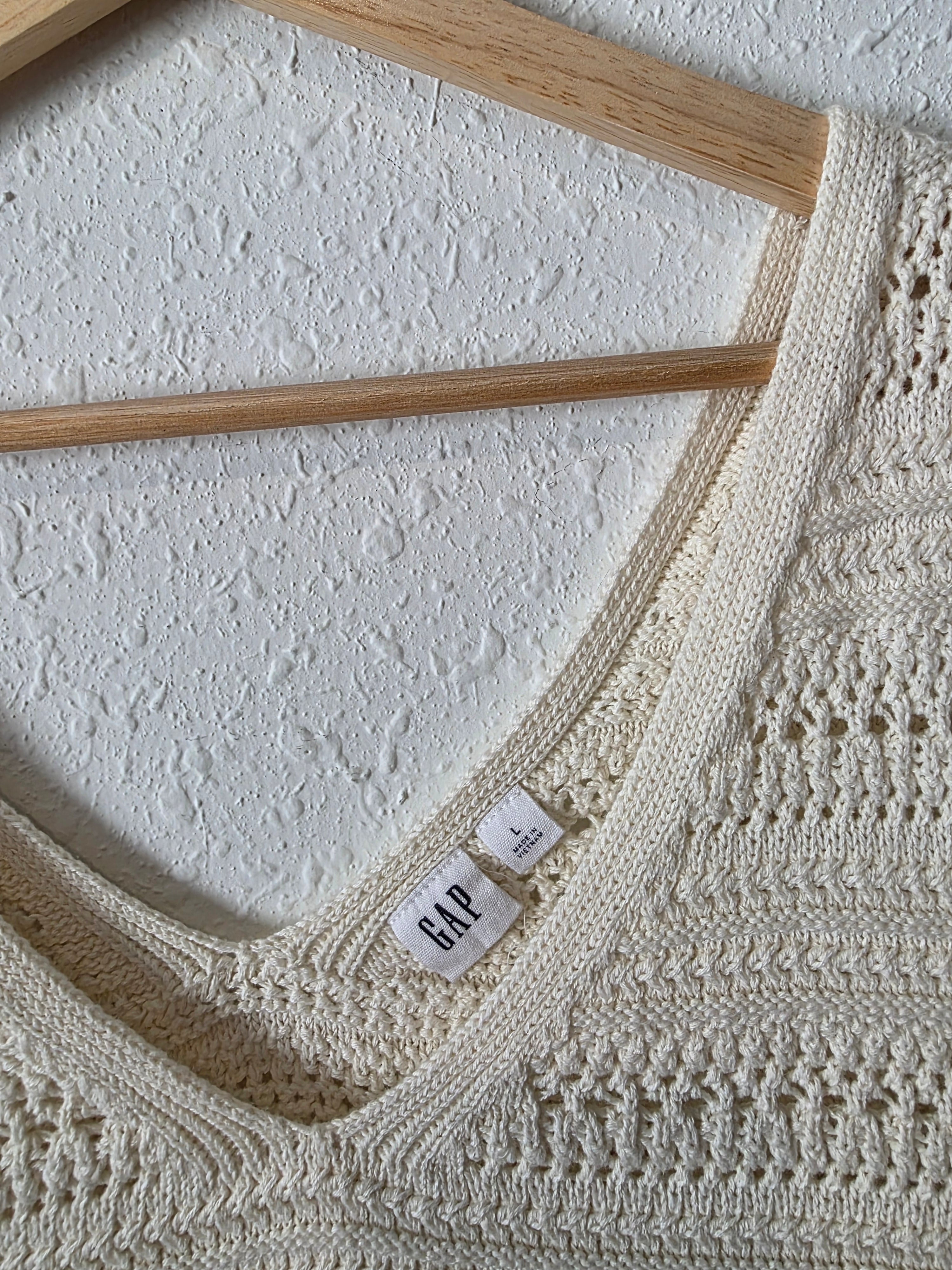 Gap Crochet Cotton Tank (L)
