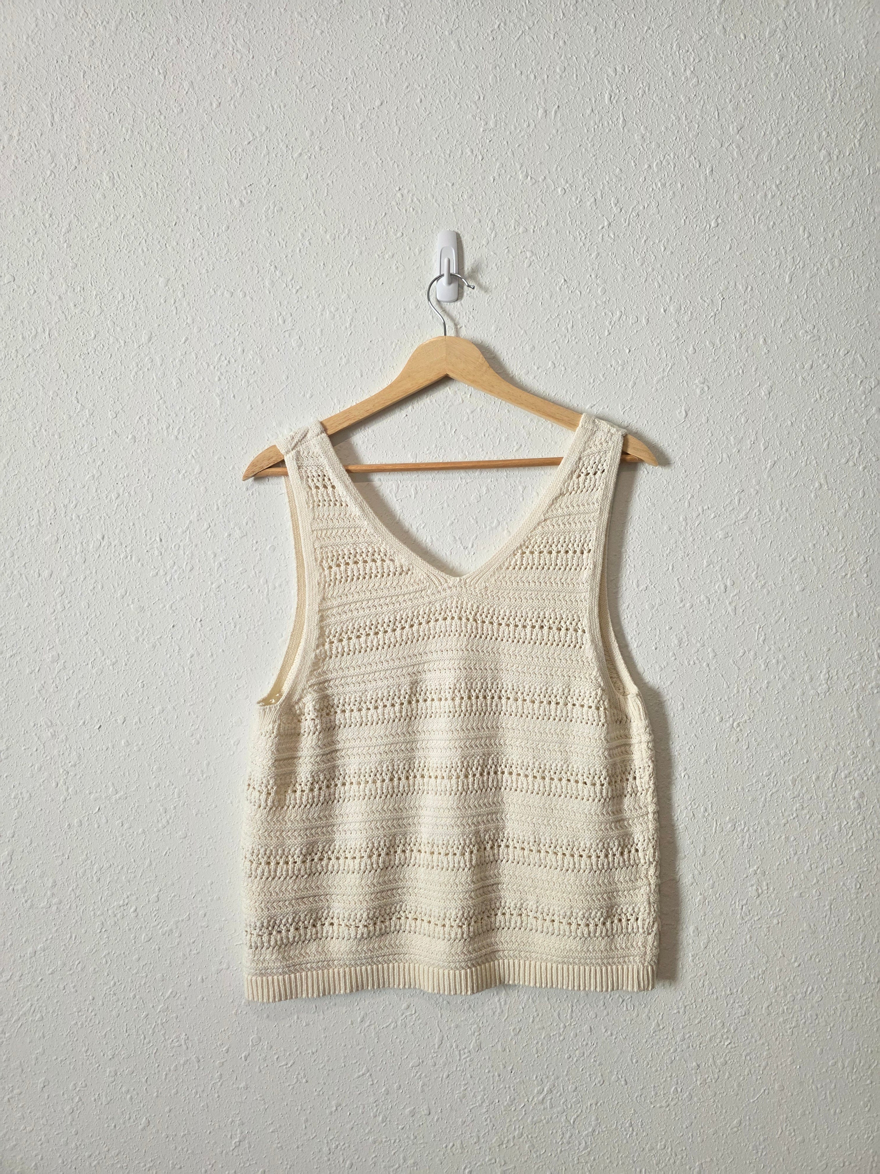 Gap Crochet Cotton Tank (L)