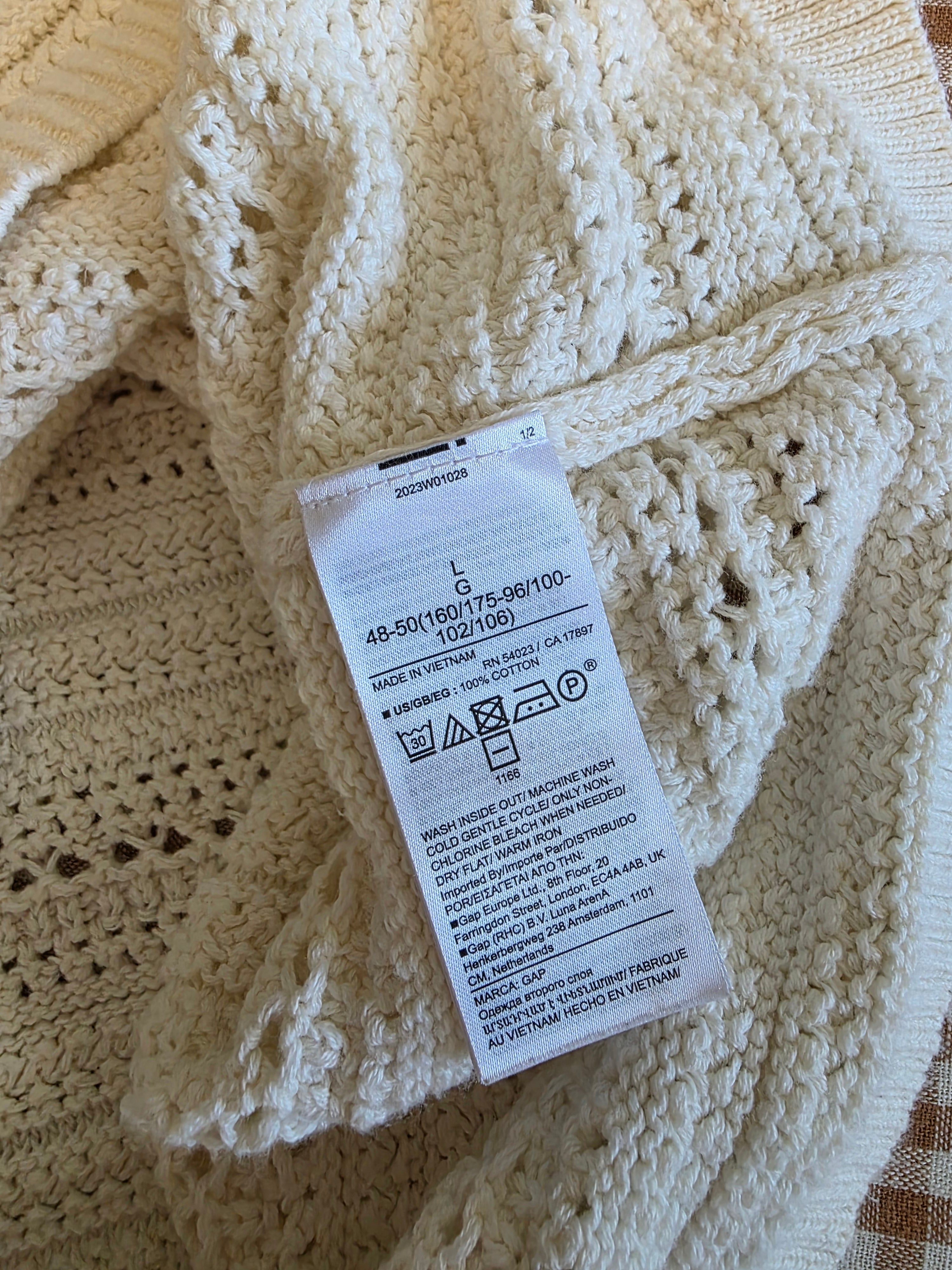 Gap Crochet Cotton Tank (L)