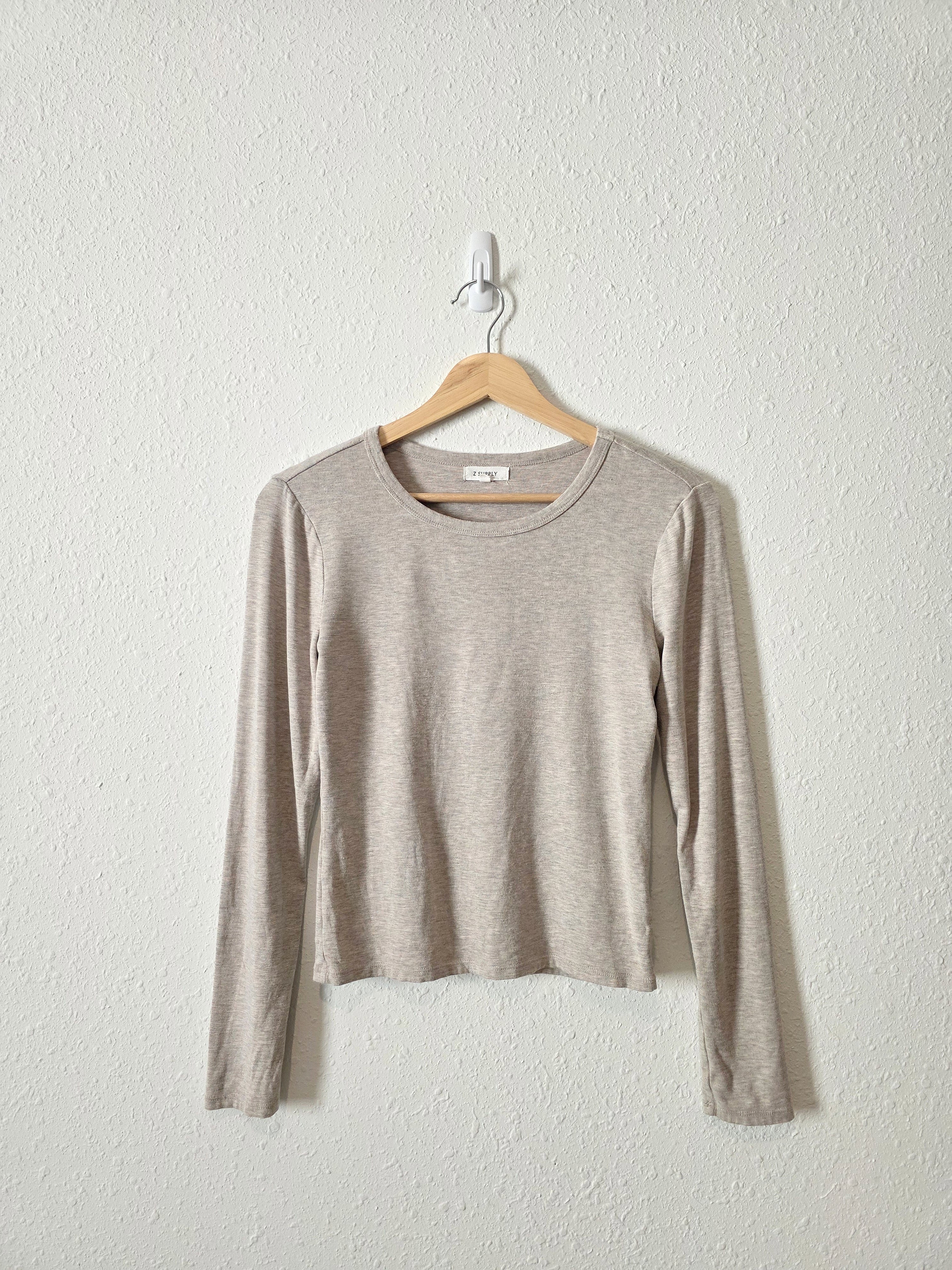 Z Supply Long Sleeve Crewneck Tee (S)