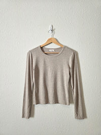 Z Supply Long Sleeve Crewneck Tee (S)