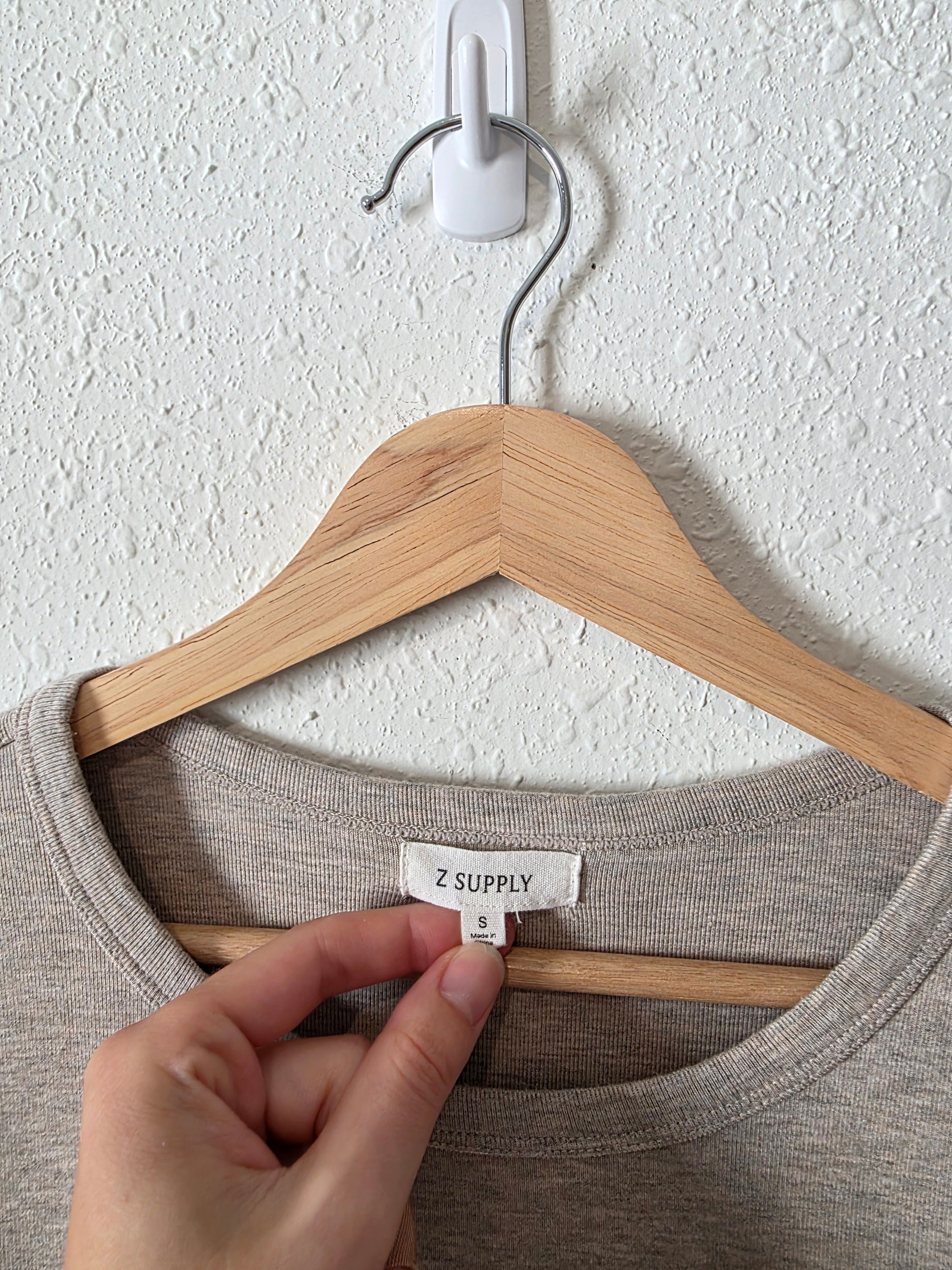 Z Supply Long Sleeve Crewneck Tee (S)