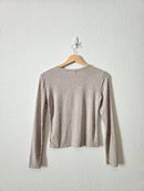 Z Supply Long Sleeve Crewneck Tee (S)