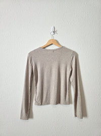 Z Supply Long Sleeve Crewneck Tee (S)