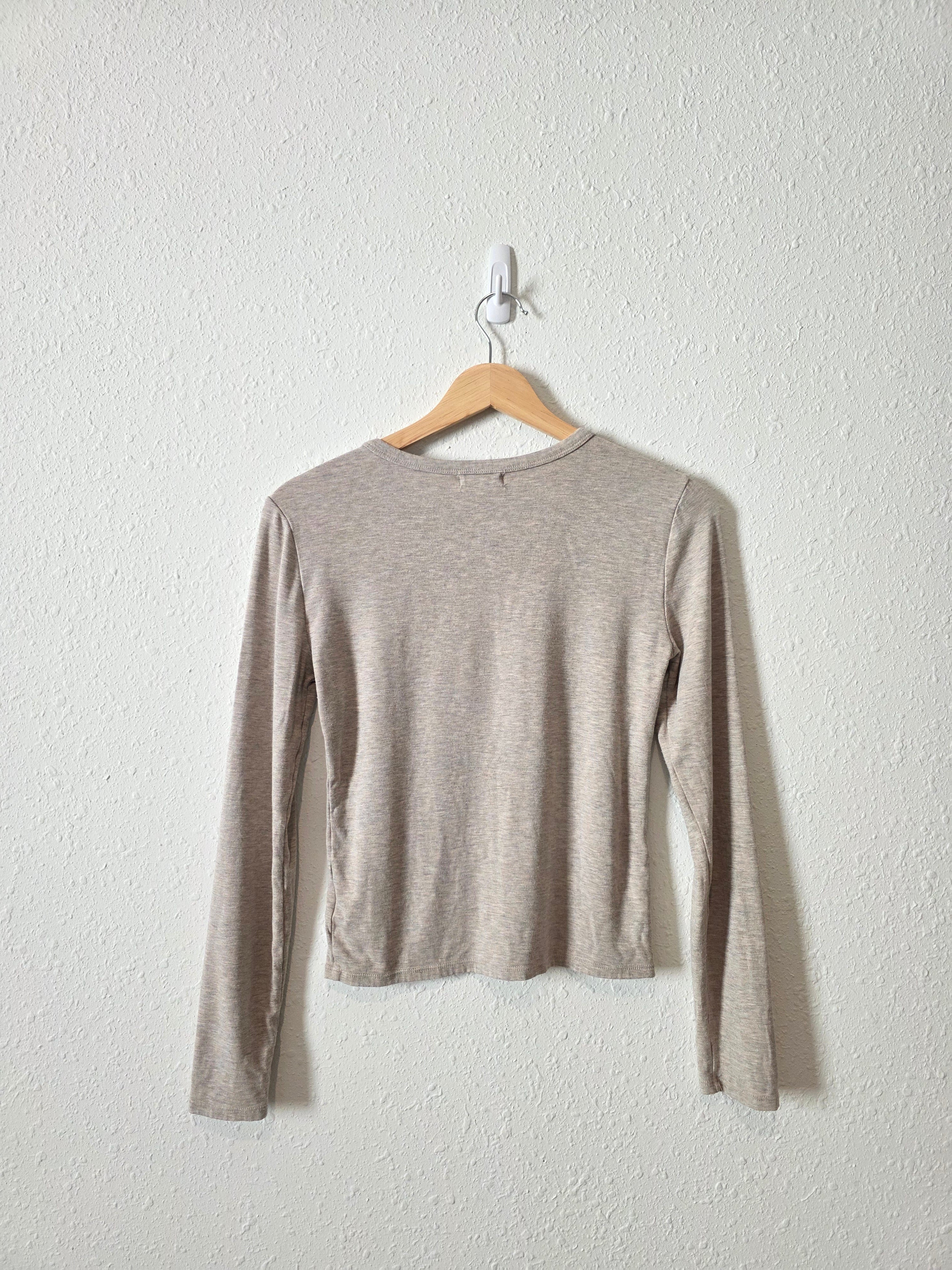 Z Supply Long Sleeve Crewneck Tee (S)