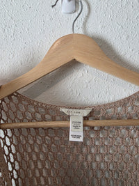 Crochet Knit Tie Front Top (22/34W)