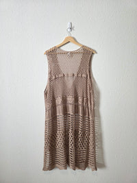 Crochet Knit Tie Front Top (22/34W)