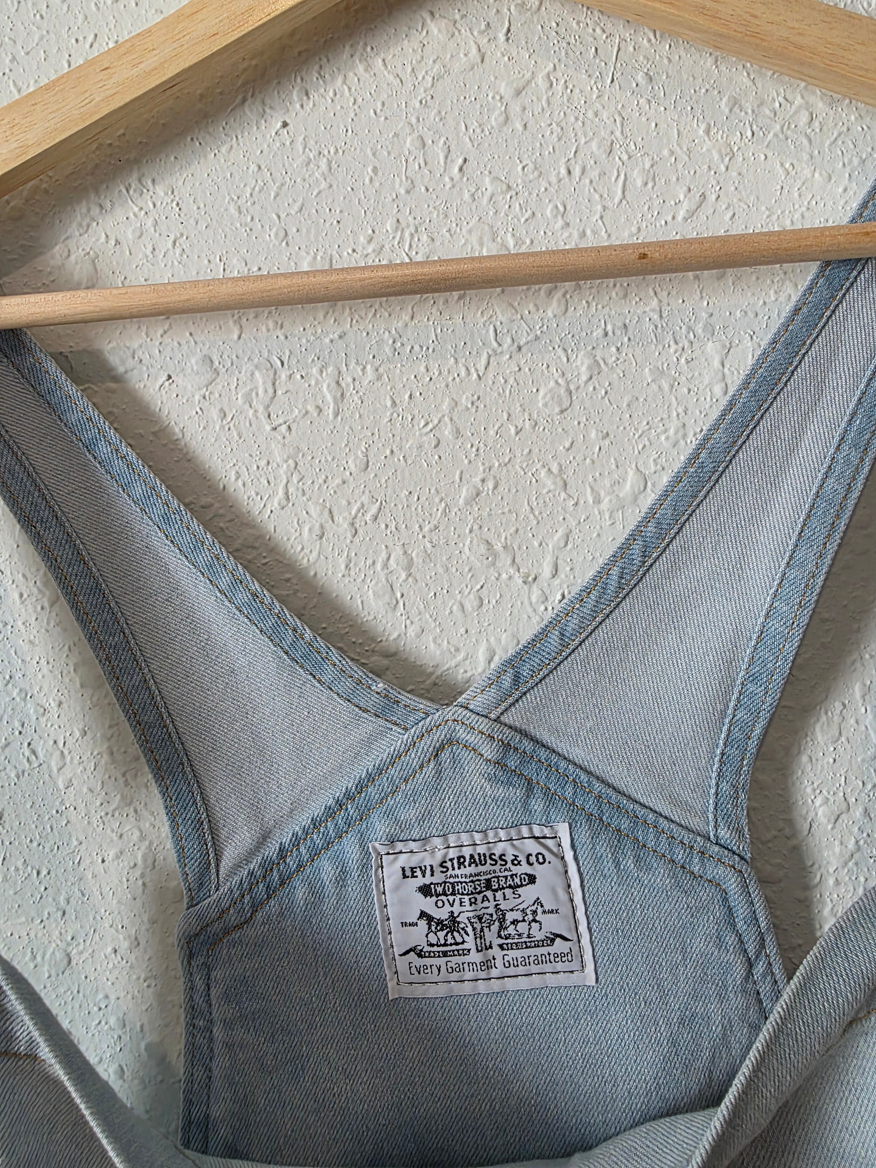 Levi's Light Wash Denim Overalls (24W)