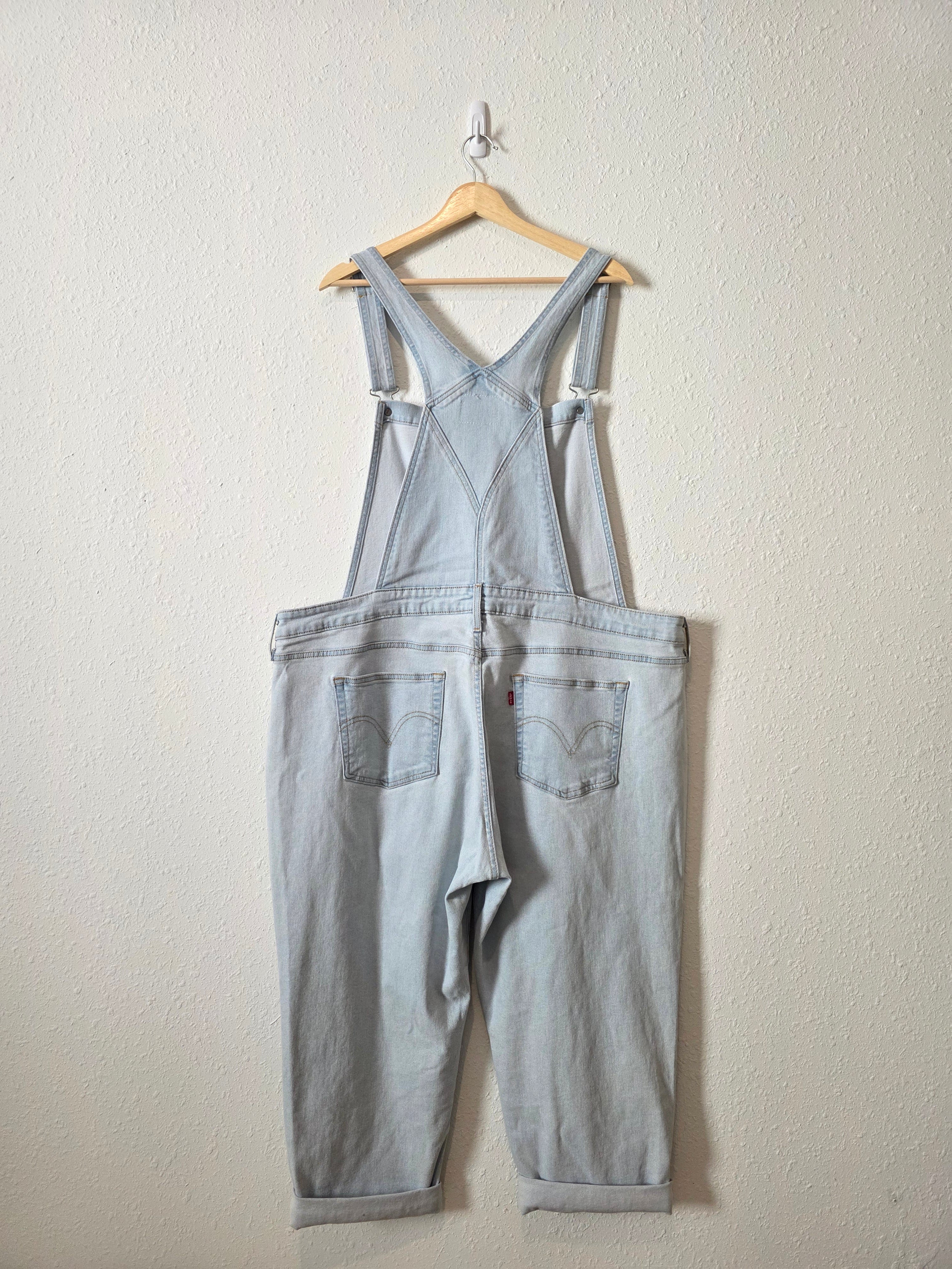 Levi's Light Wash Denim Overalls (24W)
