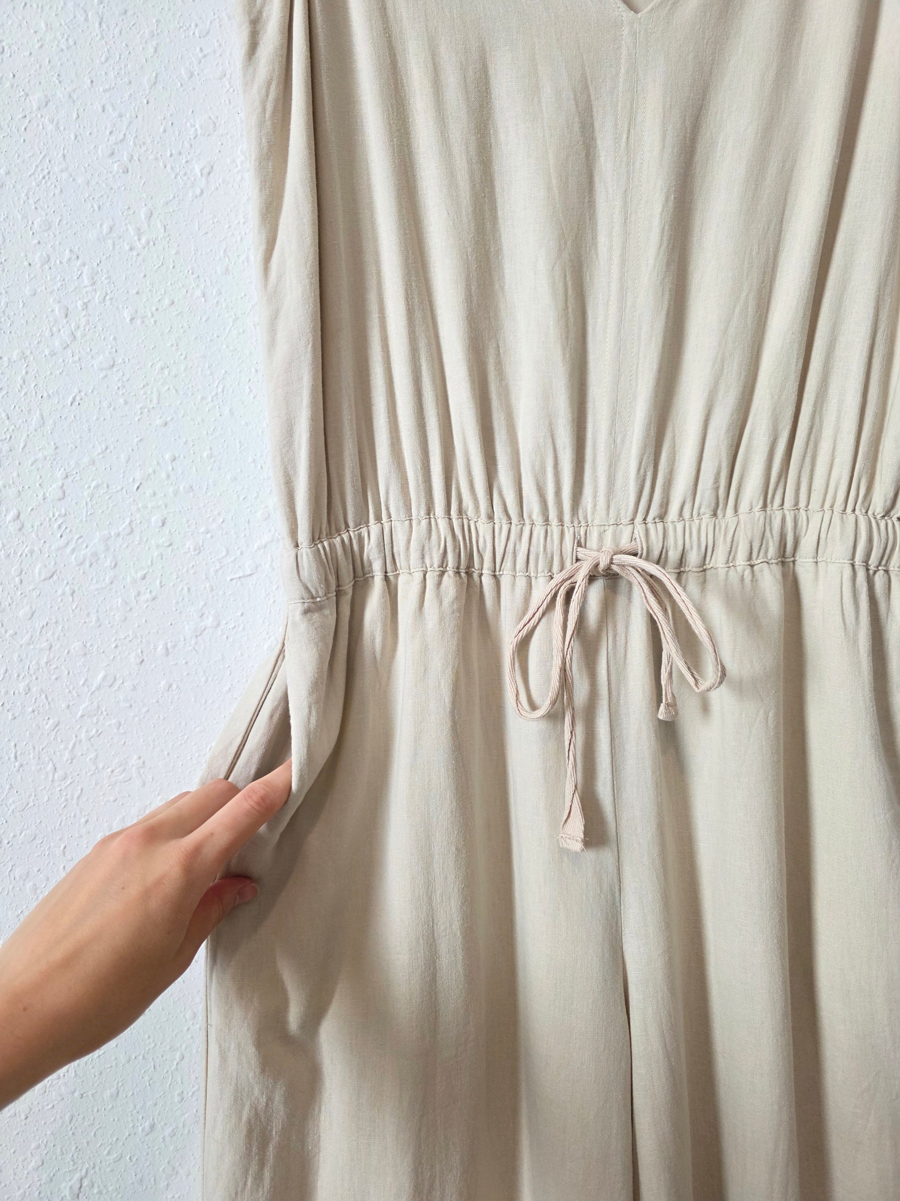 Splendid Wide Leg Linen Jumpsuit (S)