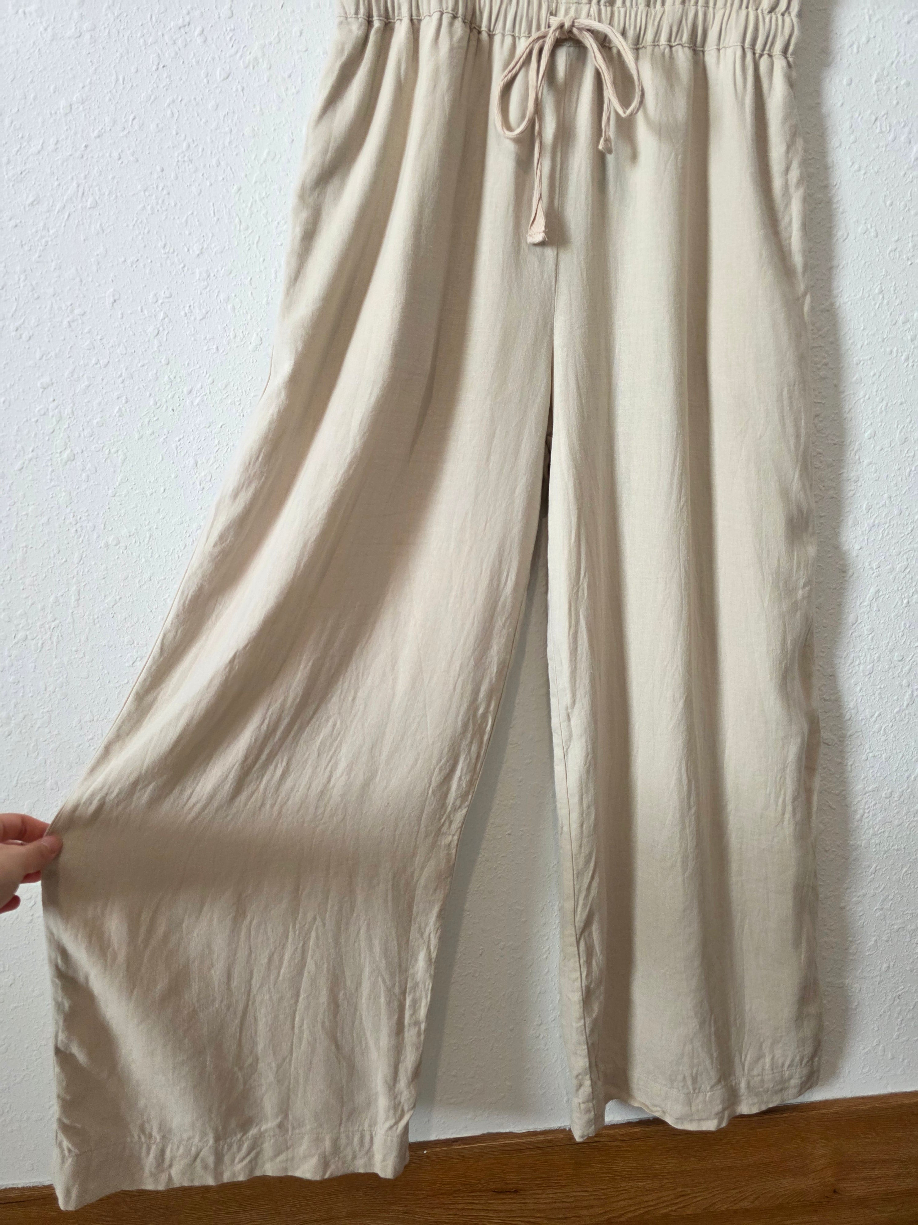 Splendid Wide Leg Linen Jumpsuit (S)