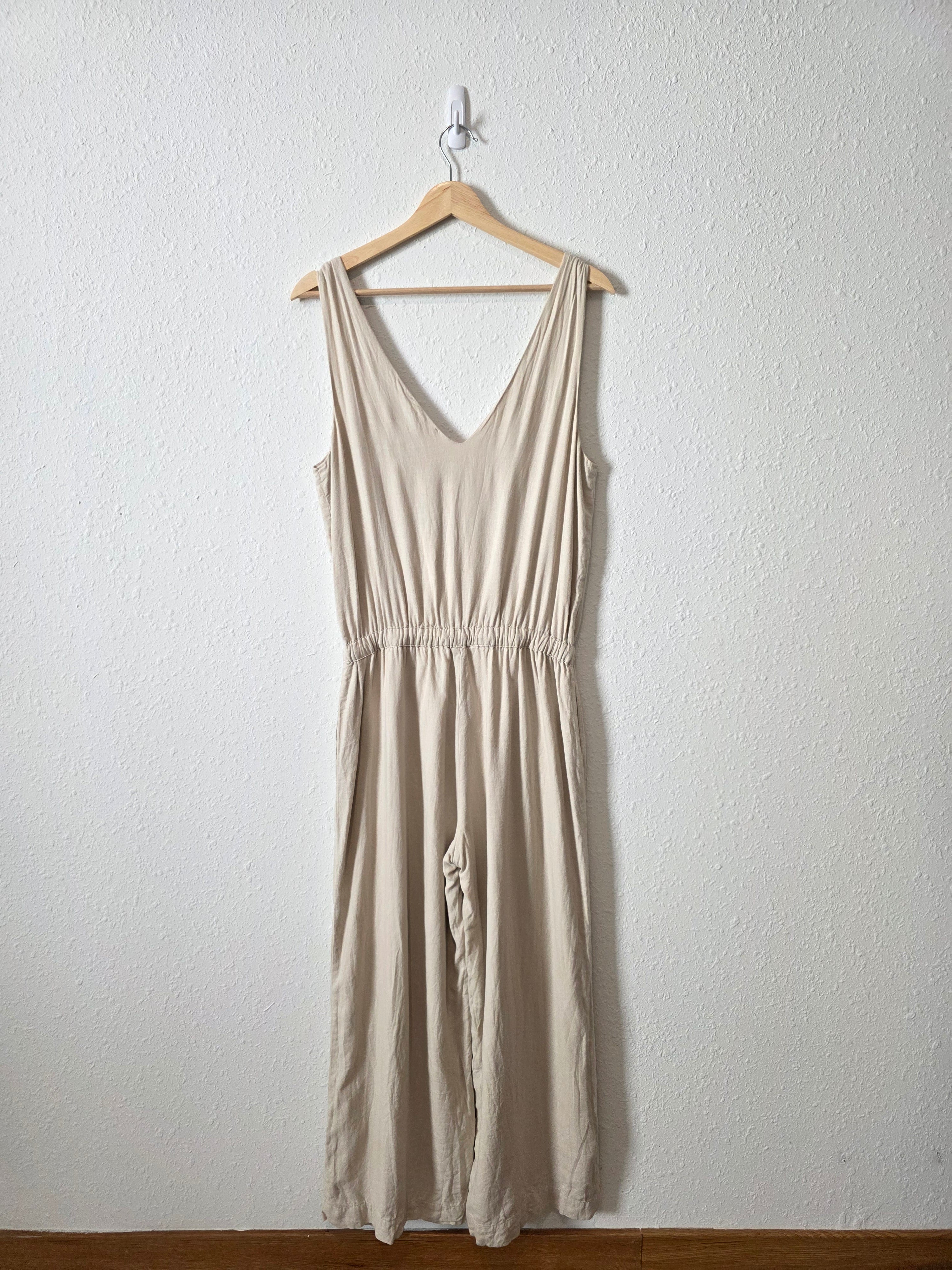 Splendid Wide Leg Linen Jumpsuit (S)