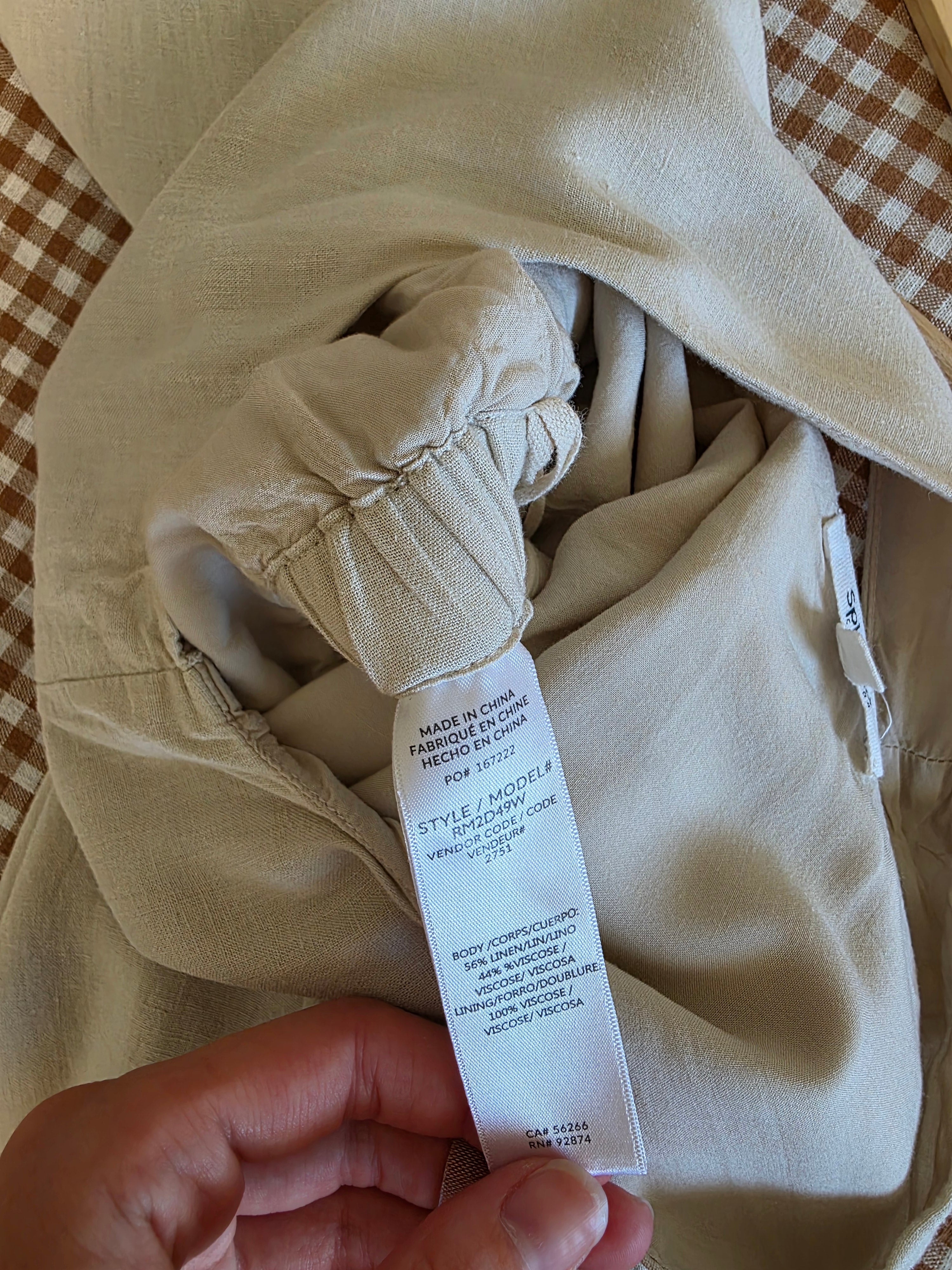 Splendid Wide Leg Linen Jumpsuit (S)