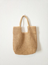 Raffia Straw Beach Bag