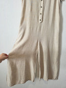 Grade & Gather Wide Leg Linen Jumpsuit (M)