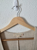 Grade & Gather Wide Leg Linen Jumpsuit (M)