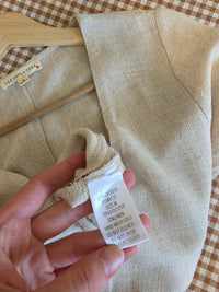 Grade & Gather Wide Leg Linen Jumpsuit (M)