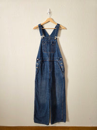 Baggy Wide Leg Denim Overalls (4)
