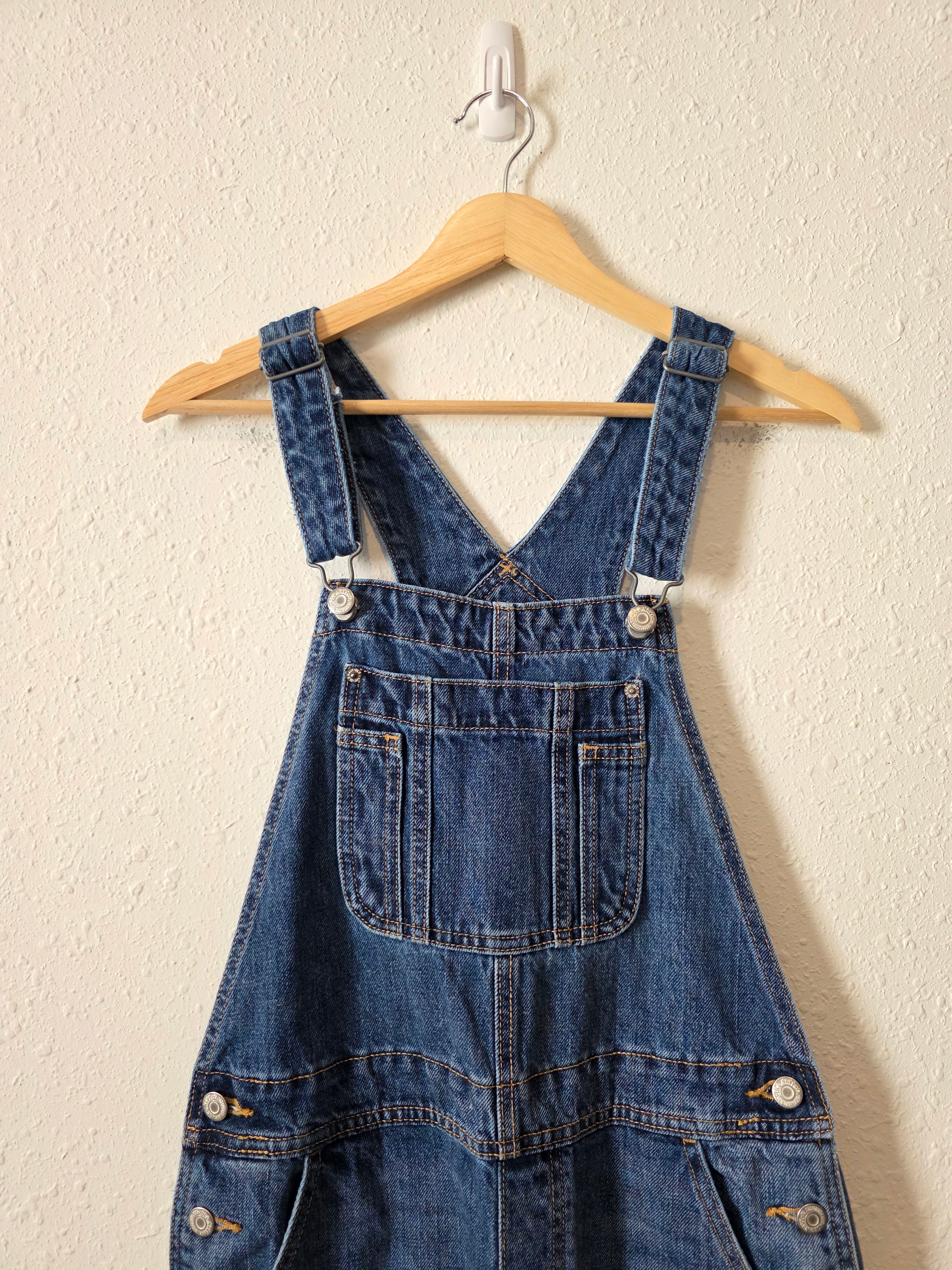 Baggy Wide Leg Denim Overalls (4)