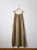 Quince Olive Gauze Maxi Dress (L)