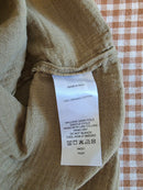 Quince Olive Gauze Maxi Dress (L)