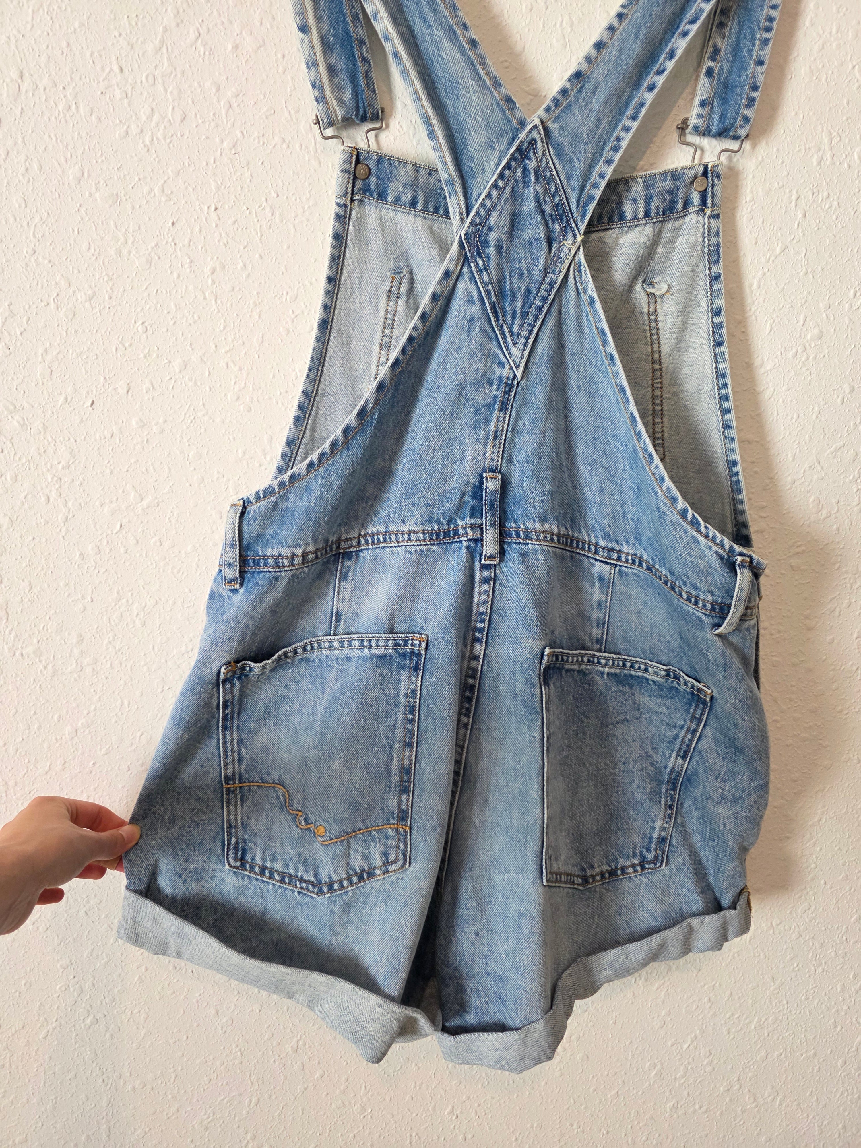 Free People Ziggy Denim Shortalls (S)