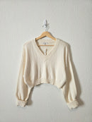 NEW Madewell Textured Cotton Sweater (L)
