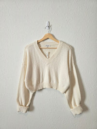 NEW Madewell Textured Cotton Sweater (L)
