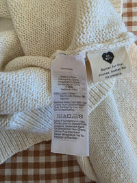 NEW Madewell Textured Cotton Sweater (L)