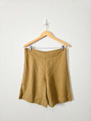 Conscious Clothing Mustard Linen Shorts (M)