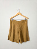 Conscious Clothing Mustard Linen Shorts (M)
