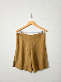 Conscious Clothing Mustard Linen Shorts (M)