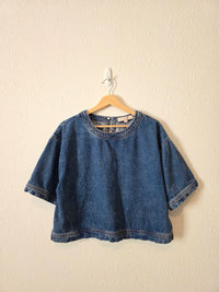Loft Oversized Denim Top (M)