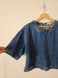 Loft Oversized Denim Top (M)