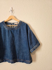 Loft Oversized Denim Top (M)