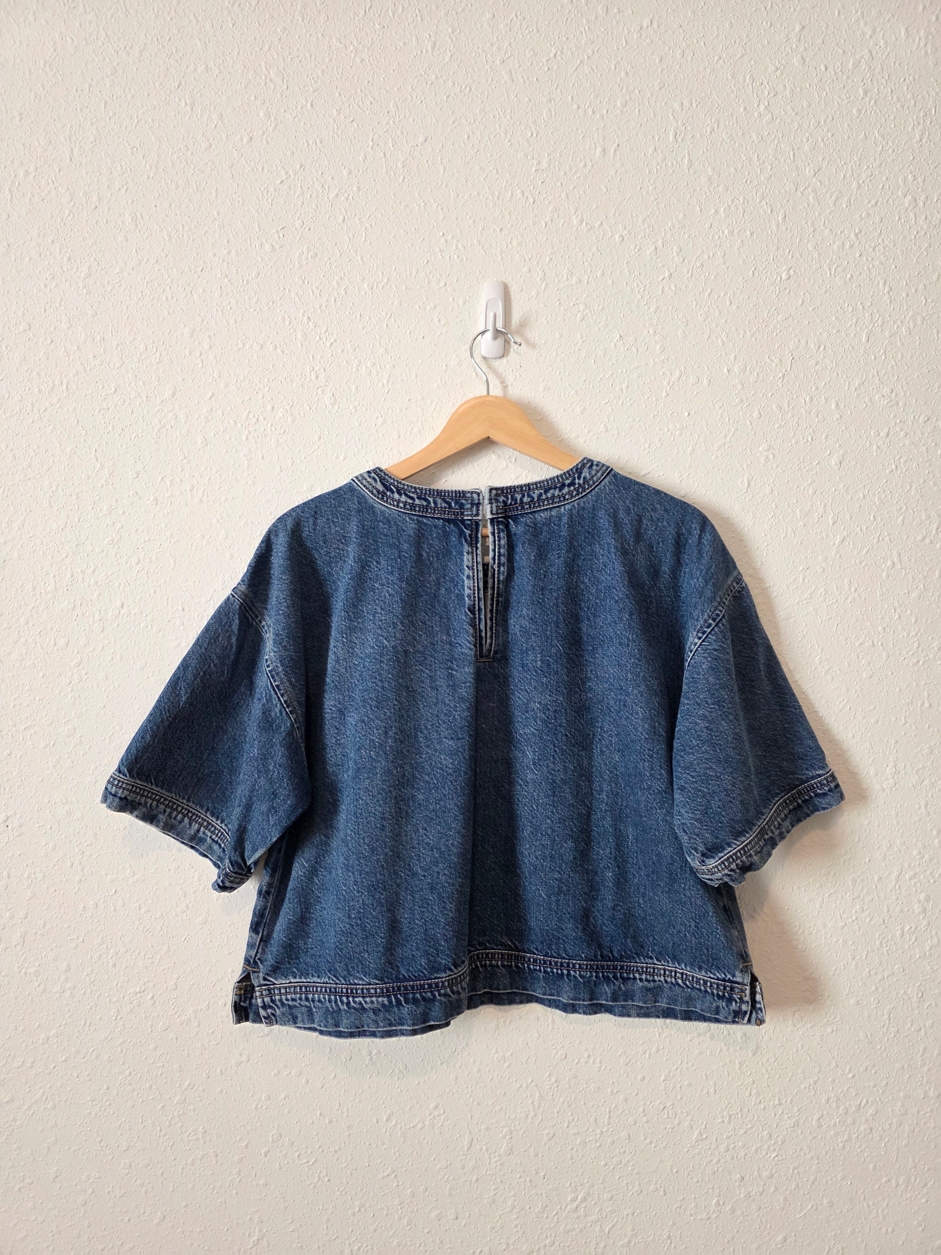 Loft Oversized Denim Top (M)
